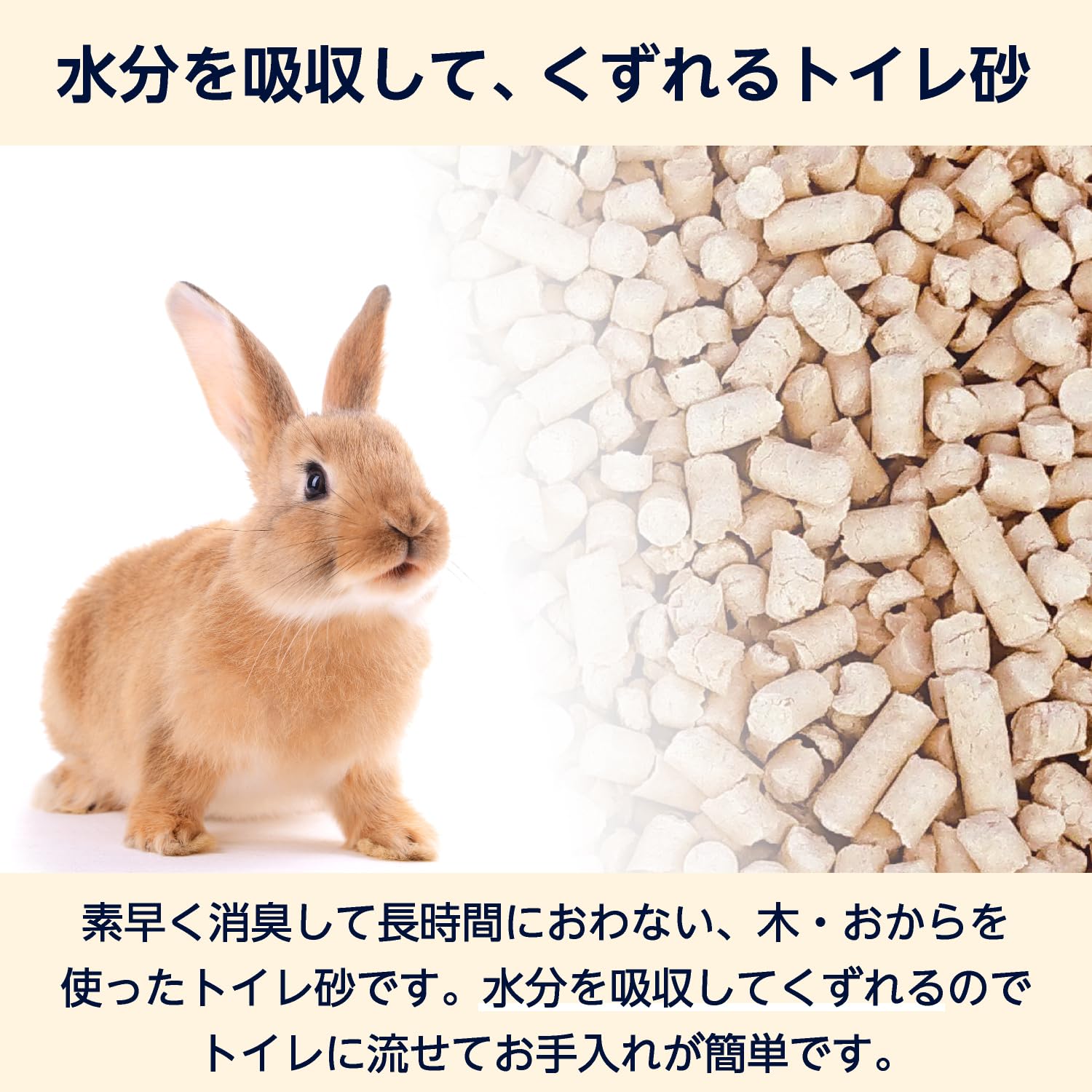 Amazon.co.jp: by Amazon ウサギ用トイレ砂 （木粉・おから）10L